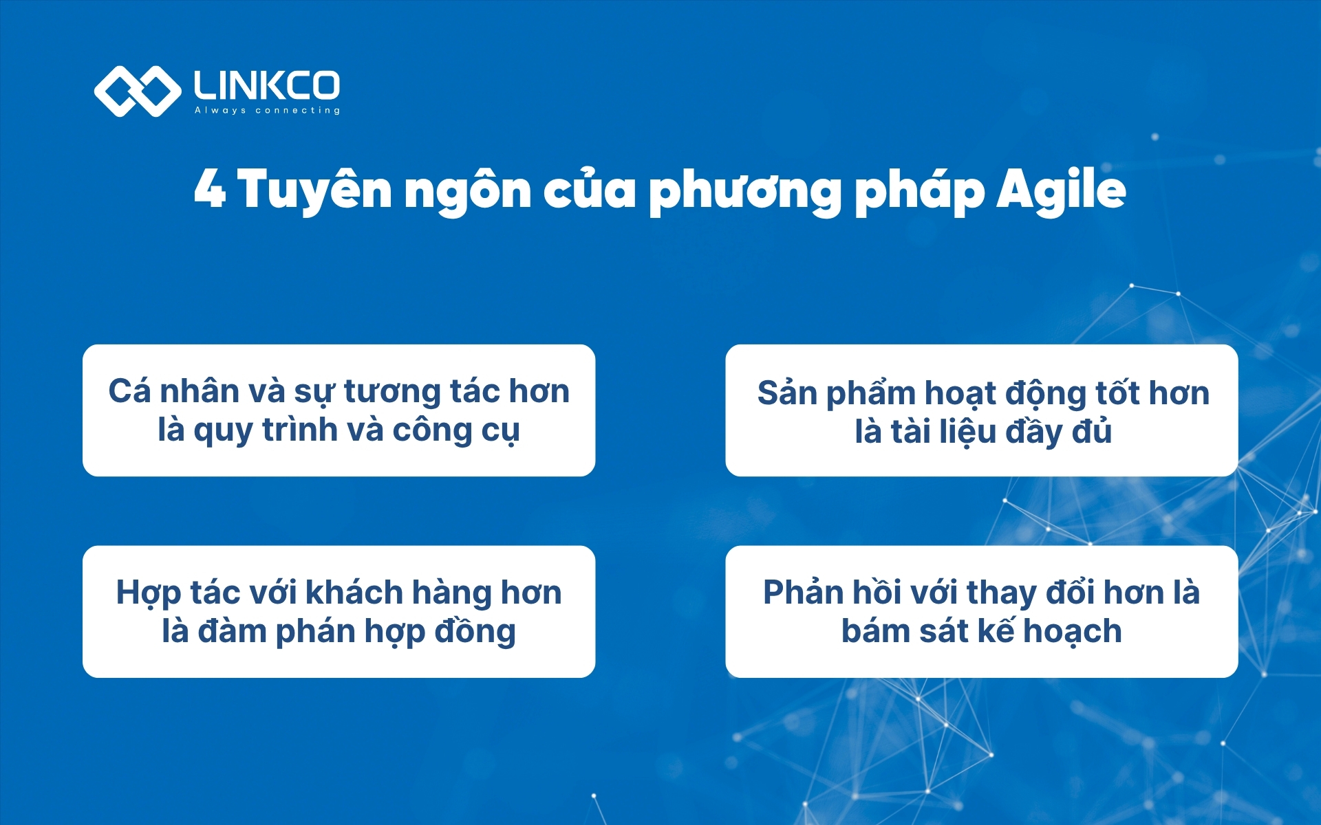 4 Tuyên ngôn của phương pháp Agile