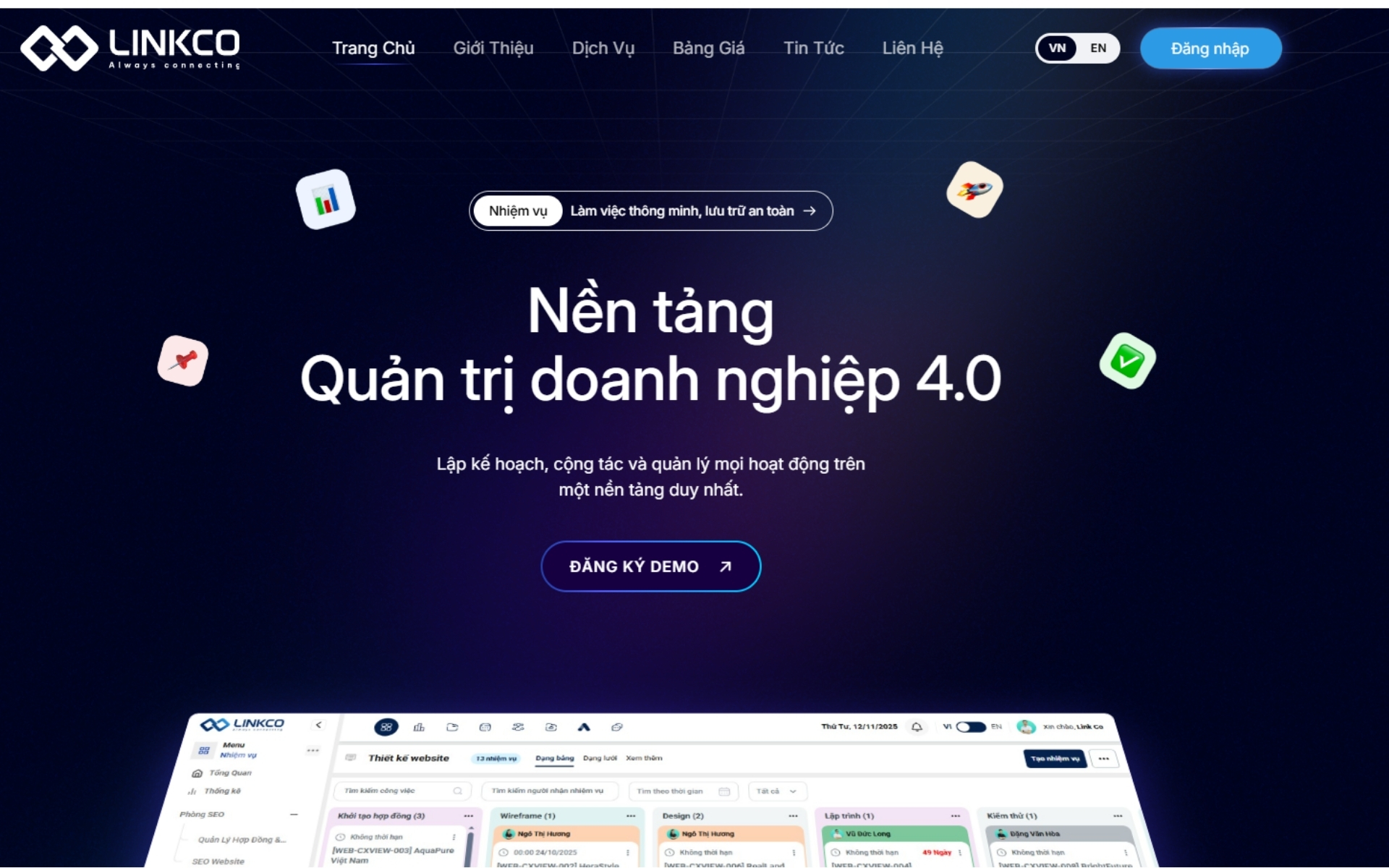 Phần mềm quản lý Agile hiệu quả với LinkCo
