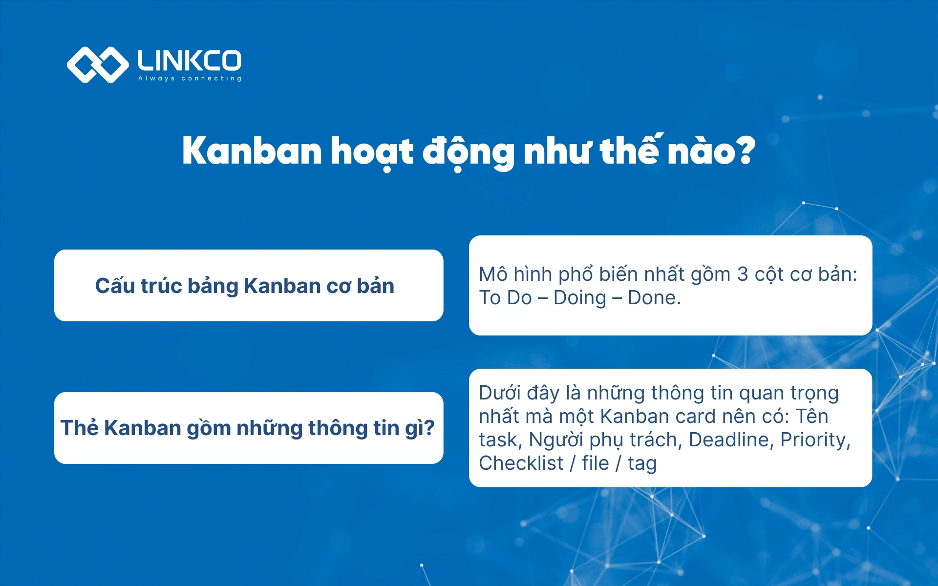 Kanban hoạt động như thế nào?