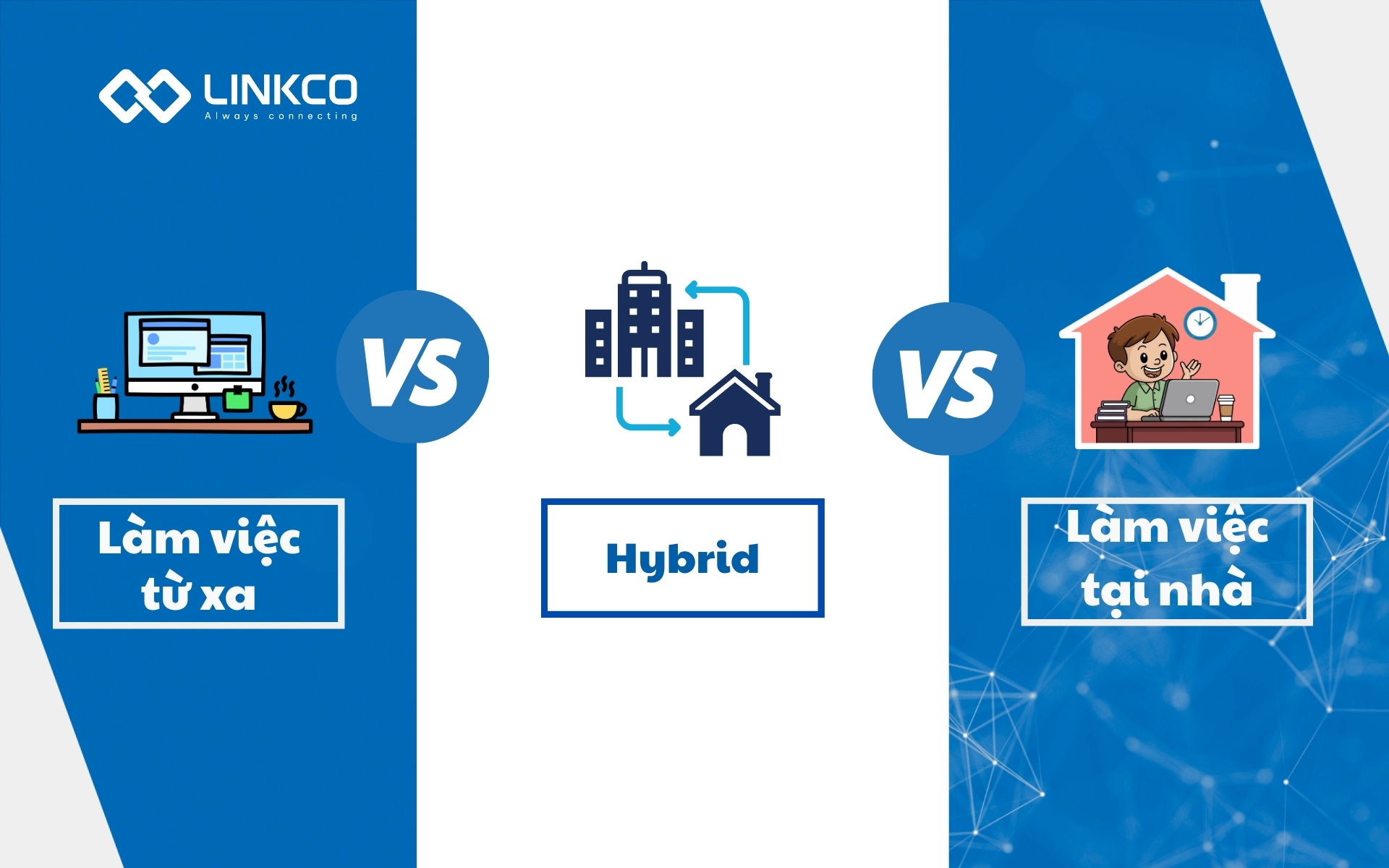 Làm việc từ xa khác gì làm việc tại nhà (WFH) và Hybrid?