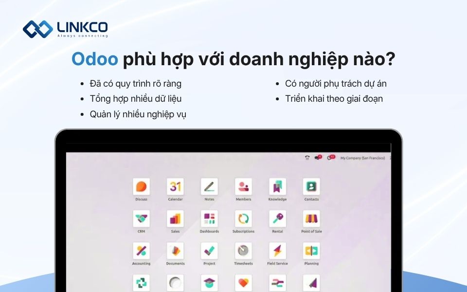 Odoo phù hợp với doanh nghiệp nào?
