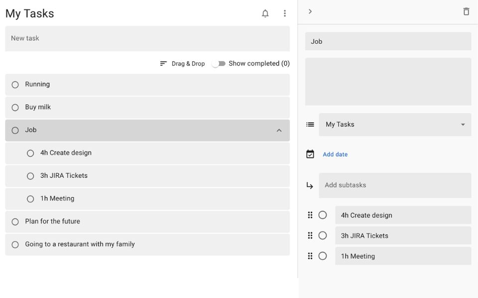 phần mềm Google Tasks