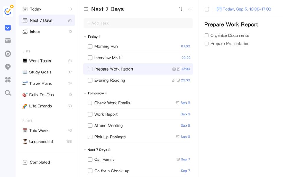 phần mềm TickTick