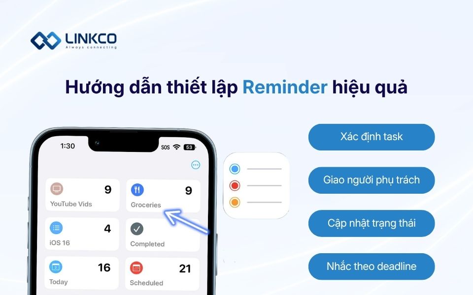 Hướng dẫn thiết lập Reminder hiệu quả