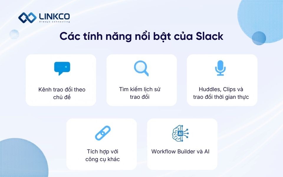 Các tính năng nổi bật của Slack