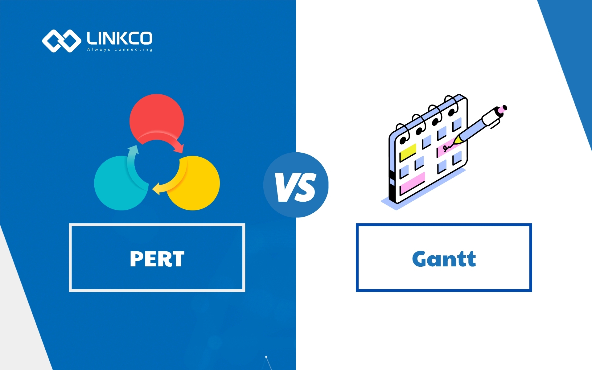 So sánh sơ đồ PERT với Gantt